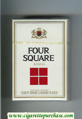 Four Square white and red cigarettes hard box